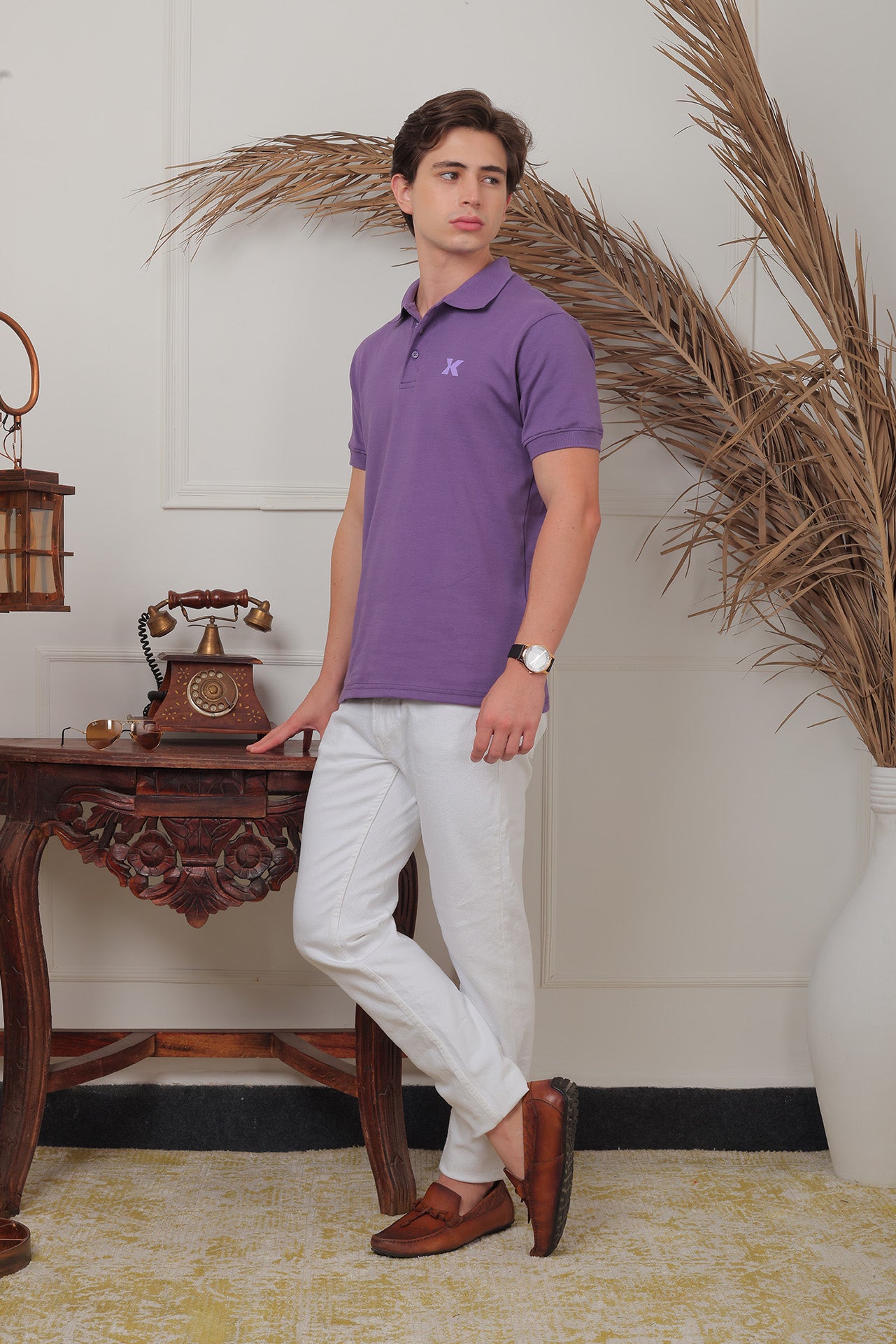 Wineberry Kanwills Monogram | Regulat Fit