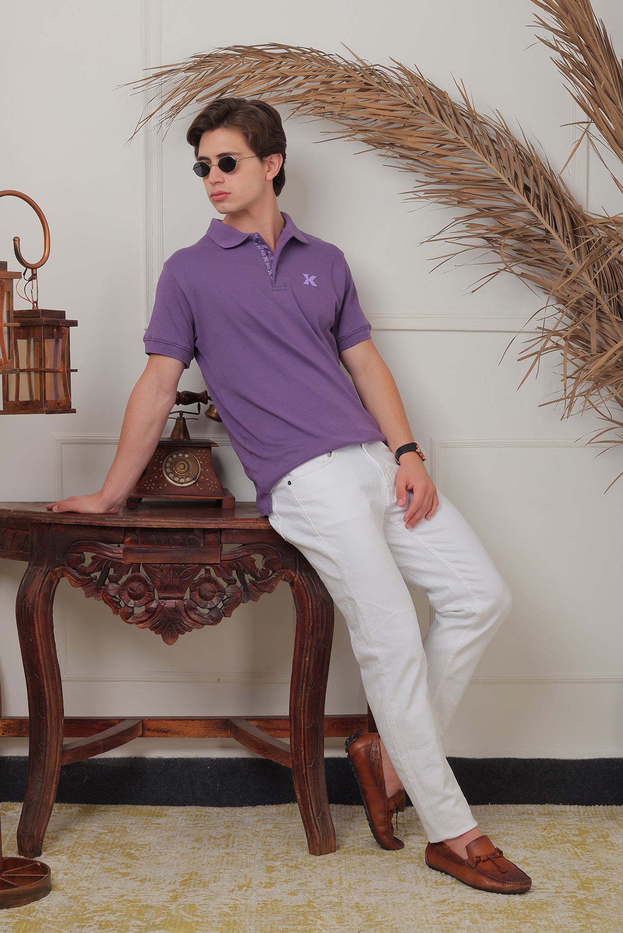 Wineberry Kanwills Monogram | Regulat Fit