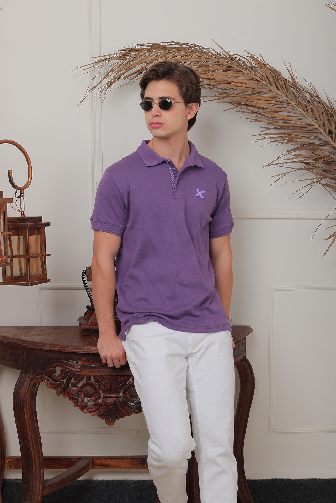 Wineberry Kanwills Monogram | Regulat Fit