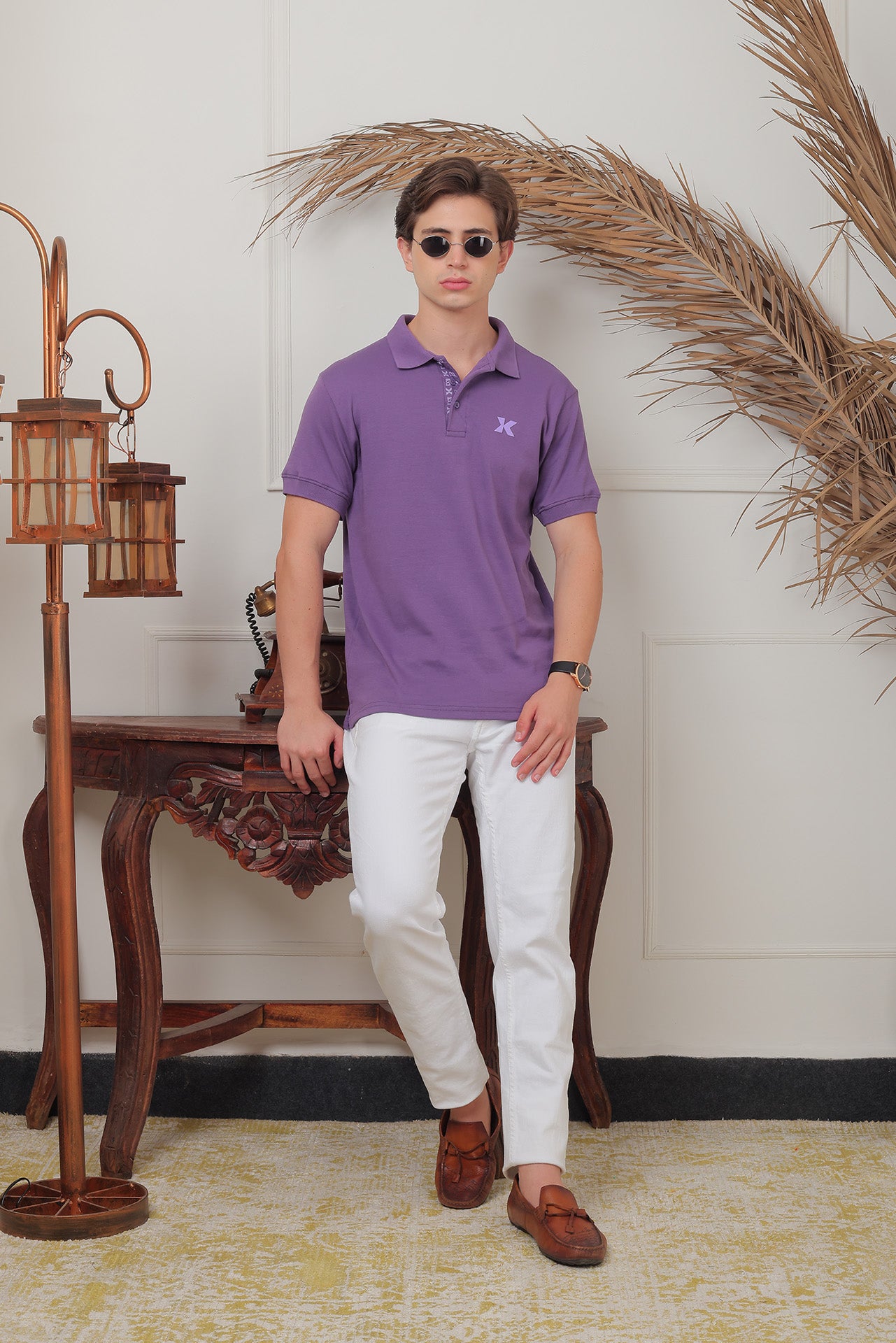 Wineberry Kanwills Monogram | Regulat Fit