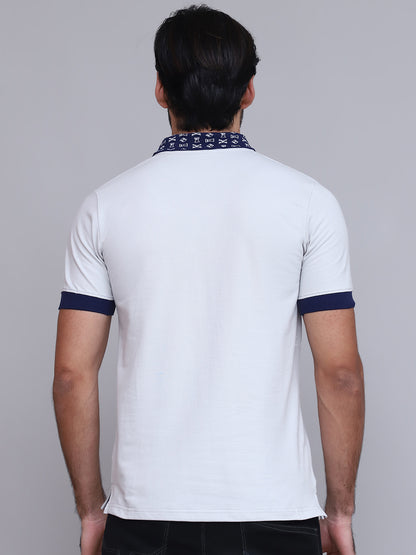BW Blue Monogram | Slim Fit Polo