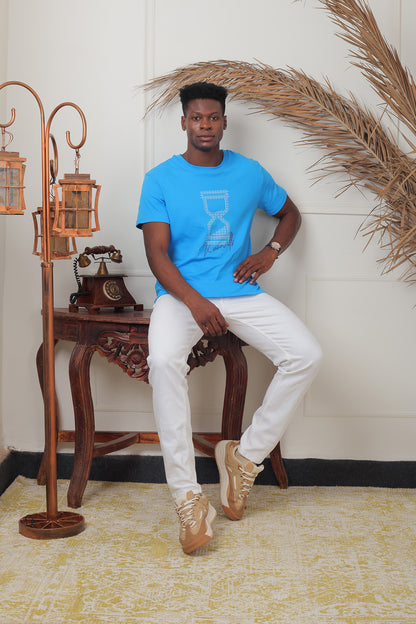 Blue Kanwills Sandglass printed  | Regulat Fit