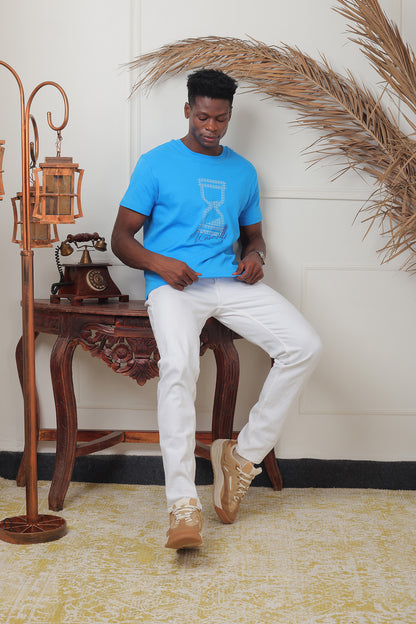 Blue Kanwills Sandglass printed  | Regulat Fit