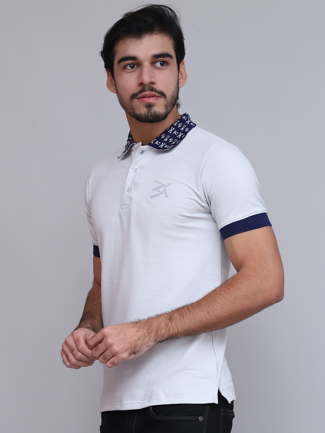 BW Blue Monogram | Slim Fit Polo