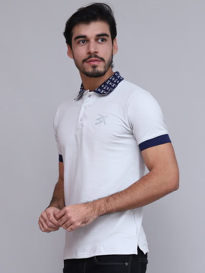BW Blue Monogram | Slim Fit Polo