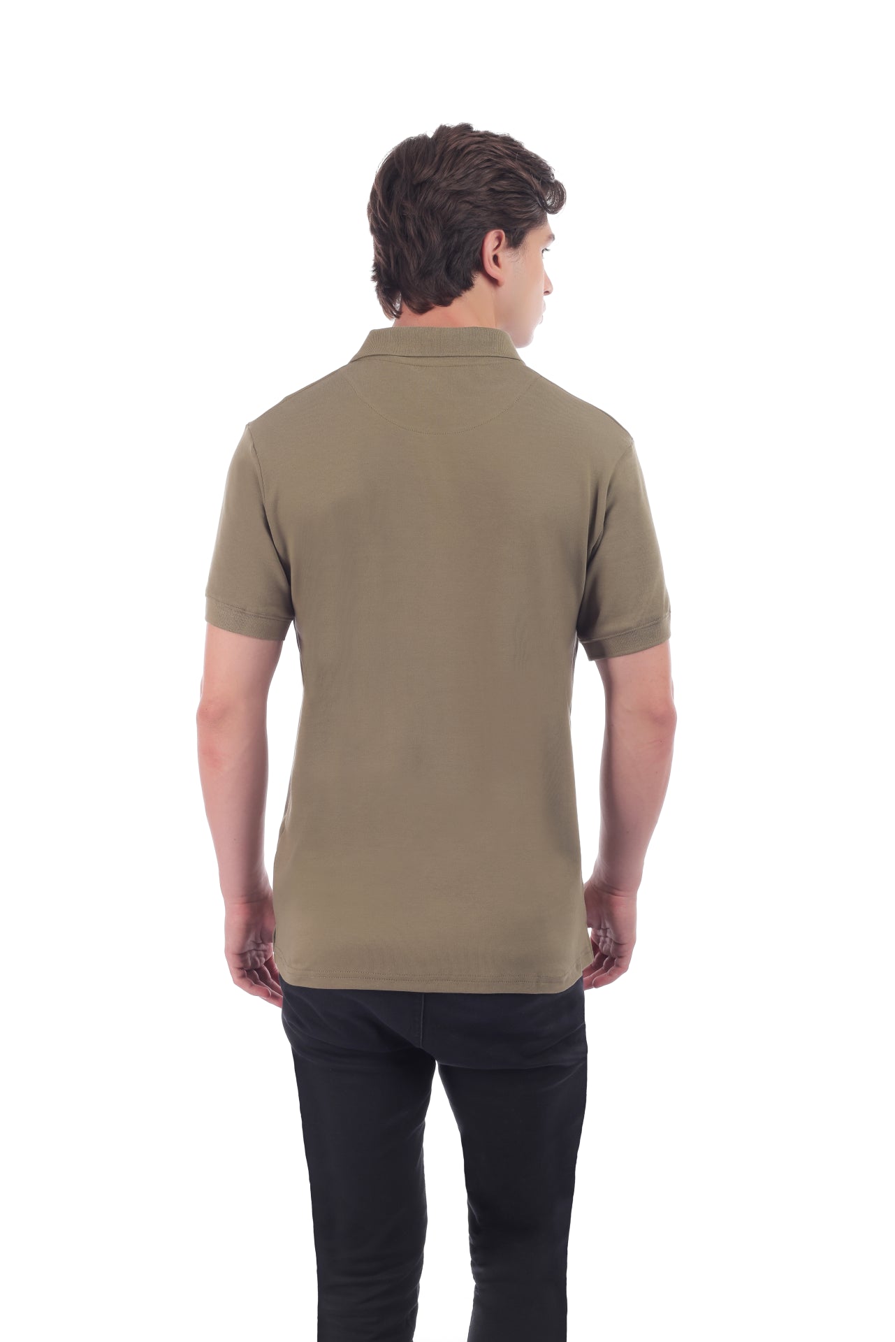 Military Olive Monogram Polo