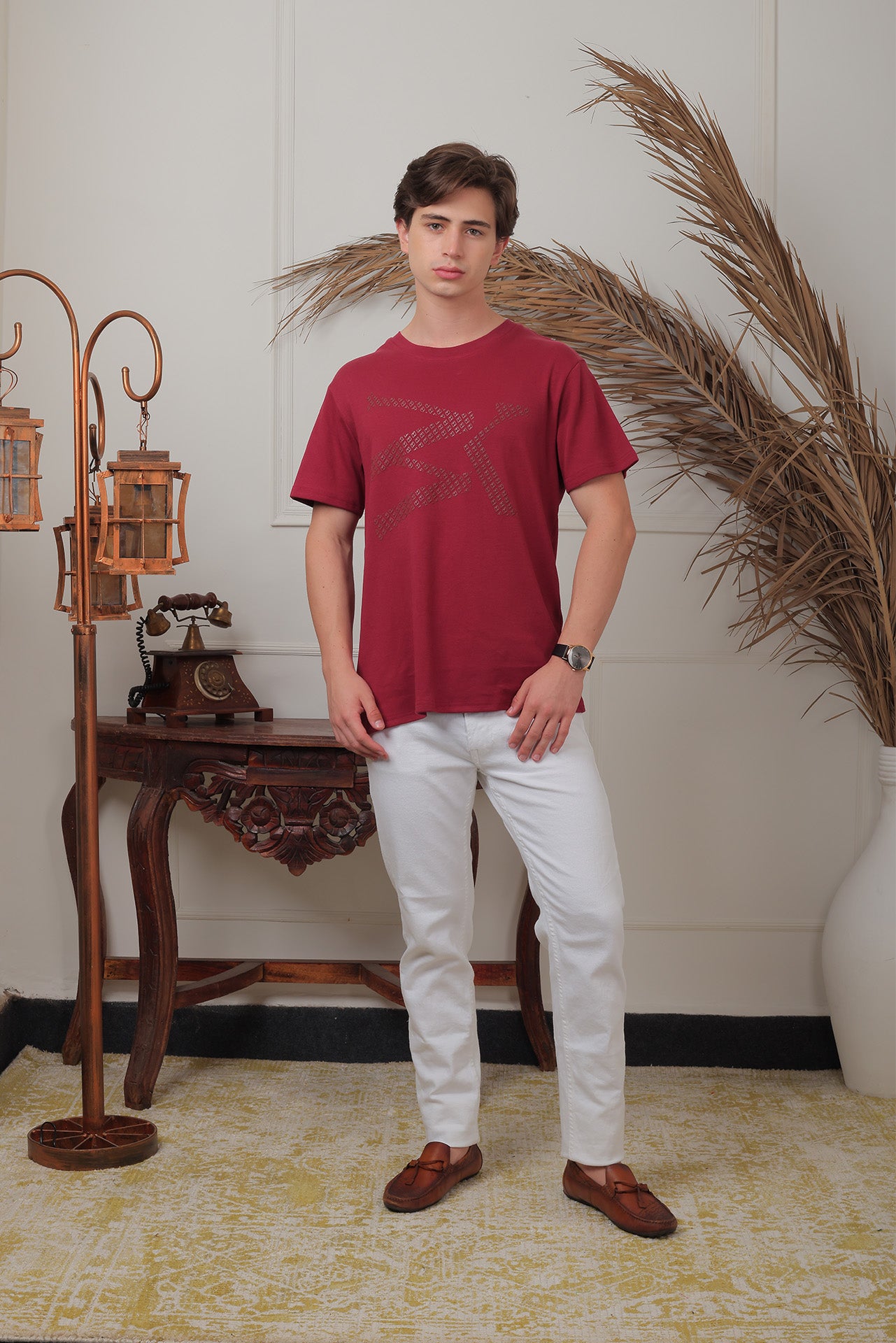 Kanwills Cordovan logo printed  | Regulat Fit