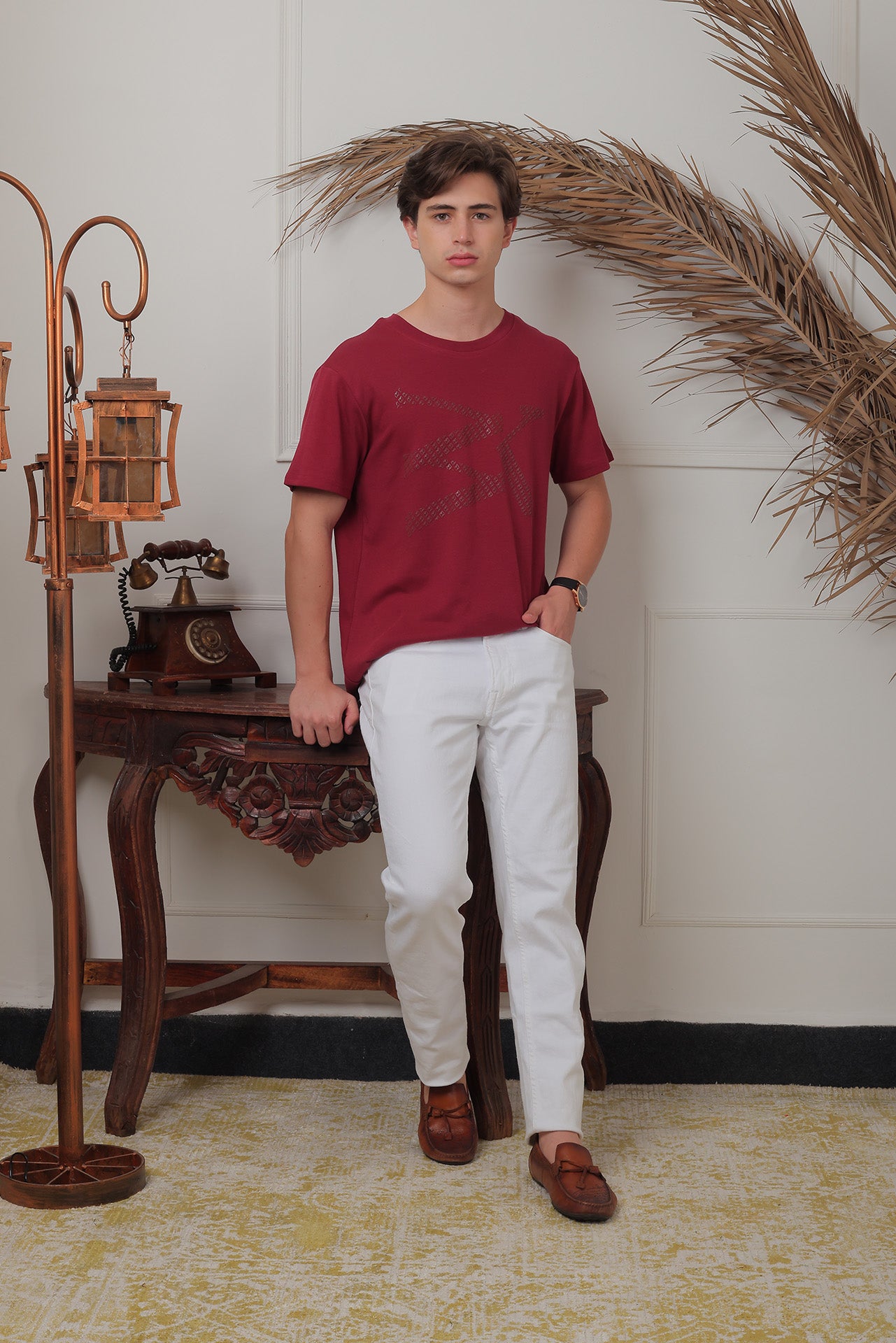 Kanwills Cordovan logo printed  | Regulat Fit
