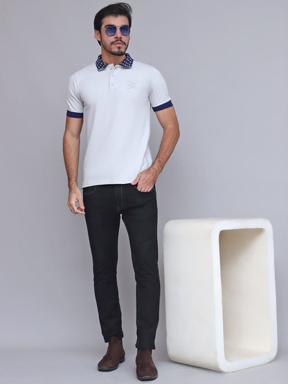 BW Blue Monogram | Slim Fit Polo