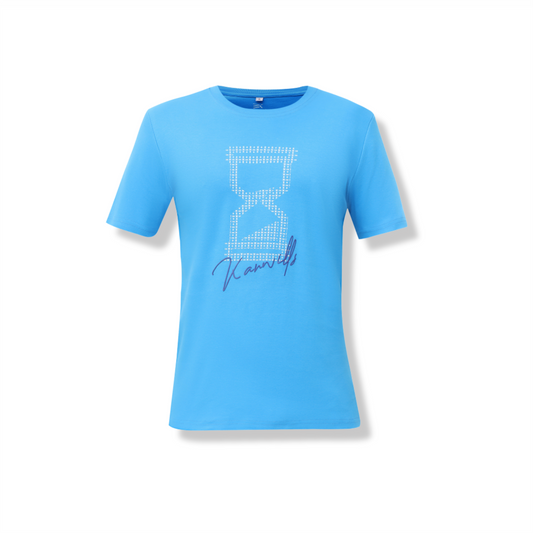 Blue Kanwills Sandglass printed T-shirt